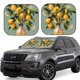 thumbnail image 1 of Balery Retro Warm Lemon Flower Parasol para parabrisas de coche de 2 piezas | Parasol plegable para parabrisas delantero de coche para la mayoría de sedanes-Medium, 1 of 6