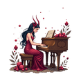 thumbnail image 3 of cartoon Fairy Music Theme Stickers, Waterproof Fairy Music Theme Sticker for Water Bottle Laptop Phone Cases Planner Skateboard Luggage Helmet Party Favor Decor, Ideal for Adults Teens Teacher Rewards, 3 of 9