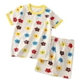 thumbnail image 3 of Hrsba Kids Summer Outfits Soft Cotton Short Sleeve Two Piece Suit Daily Versatile Children Apparel Set, 3 of 4