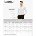 thumbnail image 6 of HAOMEILI Men's Short Long Sleeve Polo Shirts Casual Slim Fit Basic Designed Cotton Shirt Tops, 6 of 6