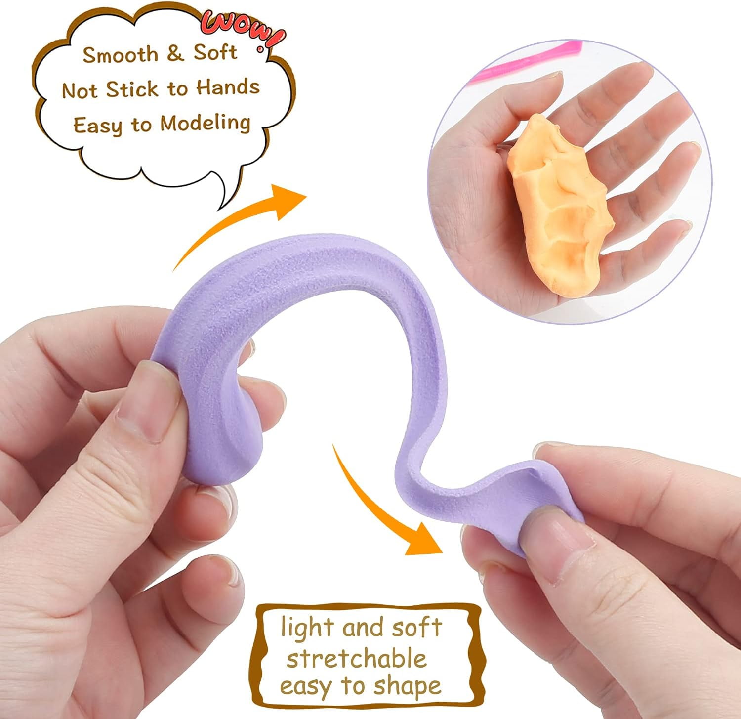 BUCOMTU Pâte à Modeler – 36 Couleurs – Argile Autodurcissante Magique – Ultra-légère – DIY Créatif – Dès 3 Ans