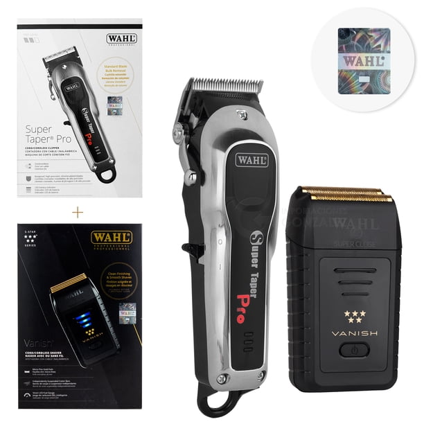 Combo Wahl® Super Taper Pro + Vanish Shaver Inalámbrica
