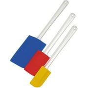 3 Piece Silicone Spatula Set, Assorted Sizes and Colours