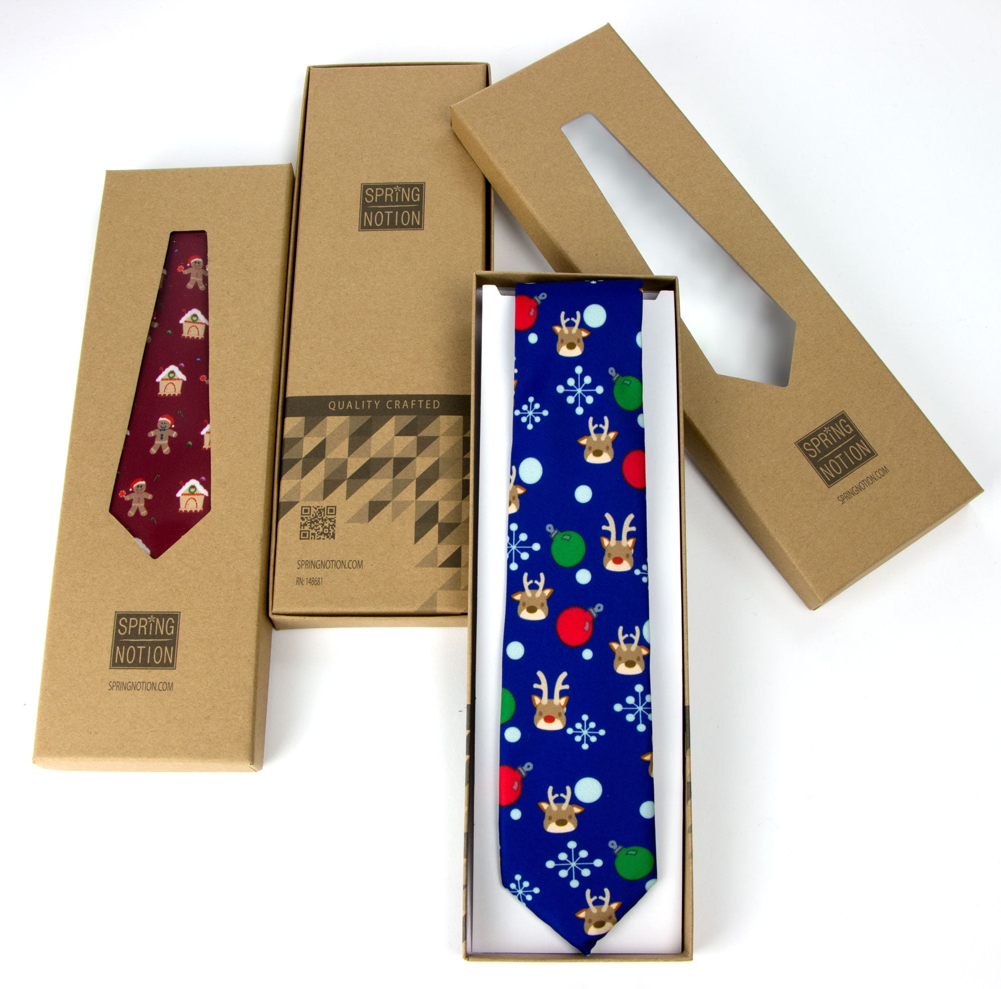 小物 Timeworn Clothing TIE Spring Notion Boy's Printed Microfiber Christmas Theme Pretied