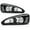 Black/Clear - Clear Corner, variant on M-AUTO Headlights Assembly Replacement for 2004 2005 2006 2007 2008 Pontiac Grand Prix, Black Housing Clear Lens Clear Corner