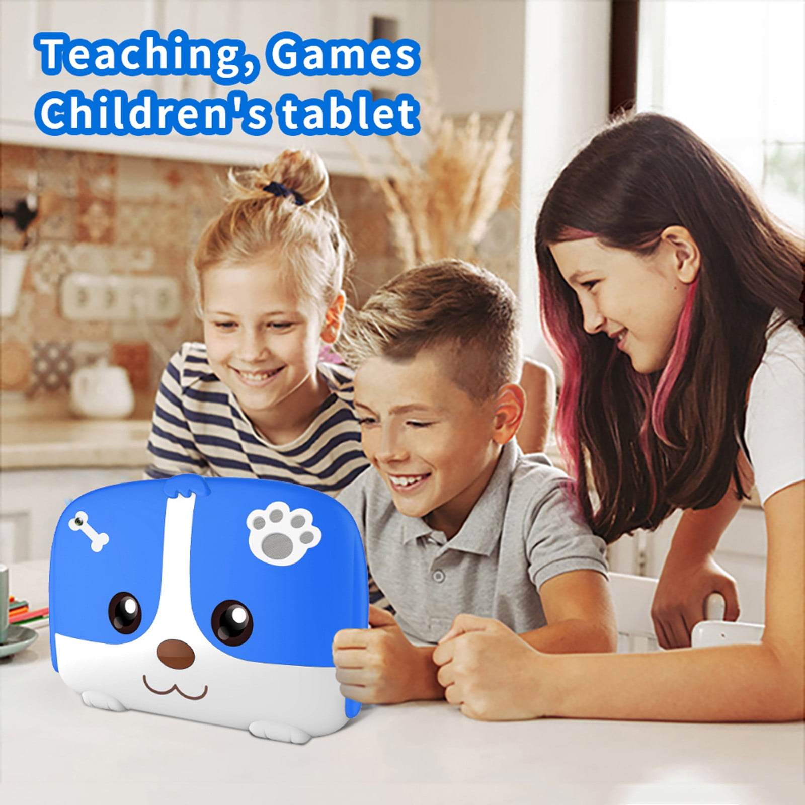 7-Inch Kids Tablet with Android 11, WiFi, Bluetooth, 2GB+32GB, 256GB Expandable, Parental Control, Dual Camera, 6000mAh Battery – Educational Learning Tablet Gift for Children