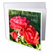 3dRose, Valentines Day Red Roses, 6 Greeting Cards with envelopes