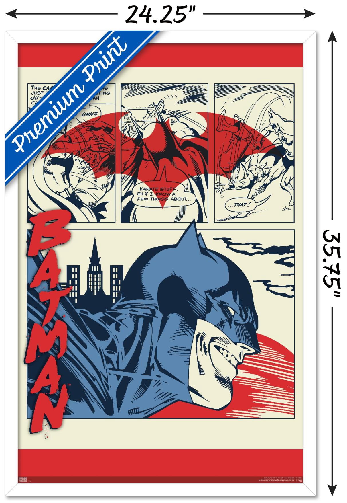 DC Comics Batman - Comics Wall Poster, 22.375" x 34", Framed