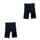 thumbnail image 4 of Jumpingount Pantalones cortos de yoga Fitness Leggings Pantalones de entrenamiento Ajuste a prueba de sudor Lavable Correr Suavidad simple Negro L 2piezas, 4 of 6