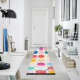 thumbnail image 4 of Yayeee Runner Rug for Bedroom 2'x6' Machine Washable Hallway Non Slip Mat, Colorful Circles, 4 of 8
