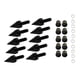 thumbnail image 2 of s 10 M5 Moto Parabrisas Pernos Tornillos Tuercas Sujetadores Reemplazos Negro Zulema tornillo de parabrisas, 2 of 8