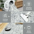 thumbnail image 6 of Haperlare Vintage Floral Distressed Rugs for Living Room Washable Non Slip Area Rugs Grey Stain-Resistant Rugs for Dining Room 9'x12', 6 of 7