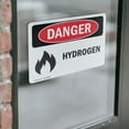 thumbnail image 4 of (2 Pack) Hydrogen OSHA Danger Sign 24 Inch X 18 Inch Vinyl Label Decal Sticker Weather Resistant, UV Protected for Workplace, Business, and Construction Site, Made in the USA, 4 of 7