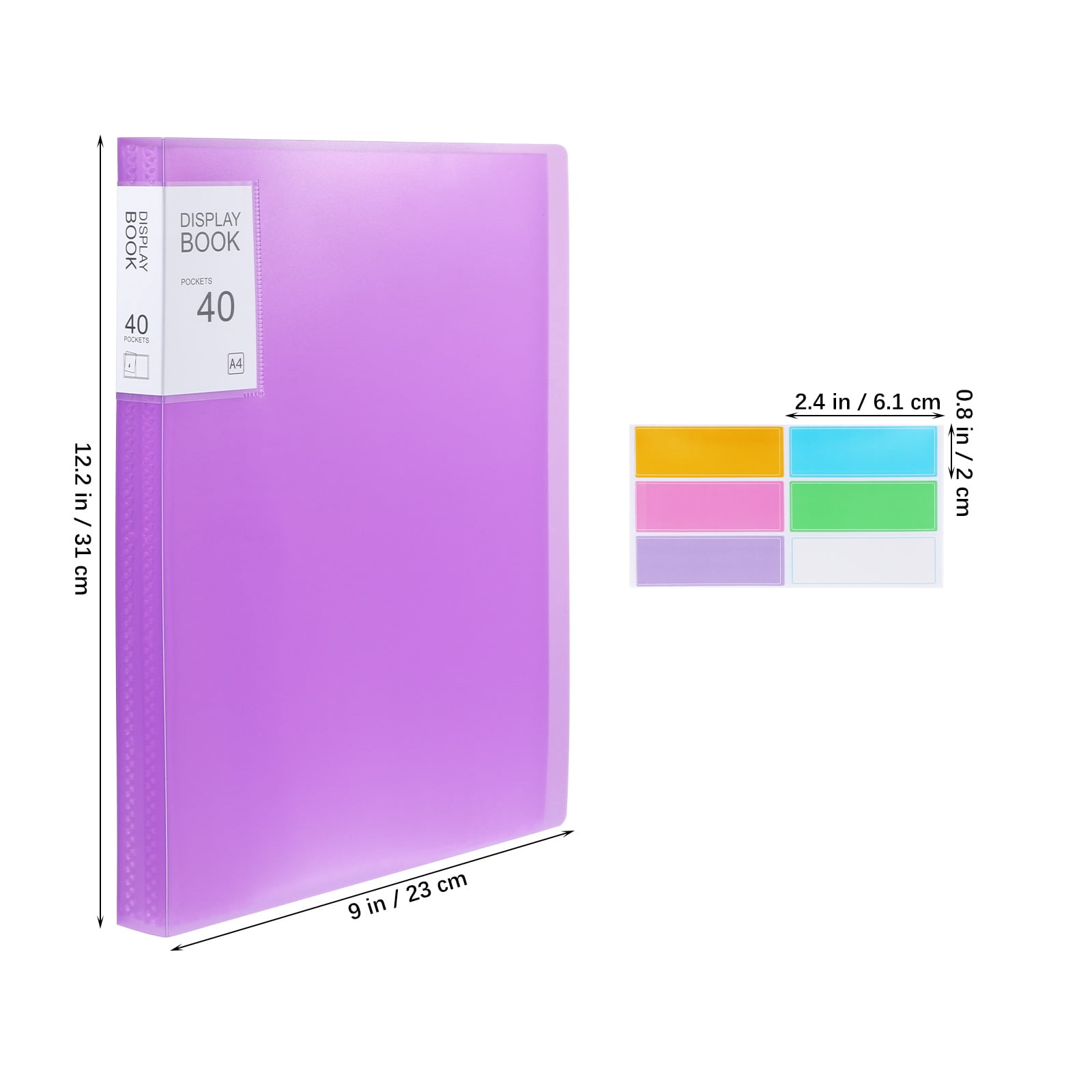 COMPUKAS 5Pcs Presentation Folder with Pocket for Sleek Design in Office Supplies and School Supplies