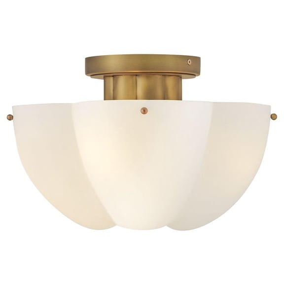 47583HB Hinkley Lighting Becca - 40W 4 LED Medium Semi-Flush Mount-10 Inch Tall and 14 Inch Wide