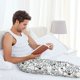 thumbnail image 5 of Fotbe Bicycle Pantalones de Pijama para Hombre, Pantalones de Dormir, Pantalones de Casa con Cintura Ajustable y Bolsillos-Large, 5 of 6
