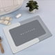 thumbnail image 1 of Alfombra absorbente de baño Diatomite Secado rápido antideslizante | Alfombra de baño moderna de goma para puerta, lavabo, inodoro | 16x24in Azul, Gris, Rosa | Fácil de limpiar, con estilo, duradero, 1 of 6