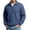 Navy, variant on Wrtxtat Quarter Zip Sweatshirts for Men Collared Textured Knit Long Sleeve Pullover Tops Spring Autumn Casual Solid Color T Shirts Gray S