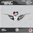 thumbnail image 4 of Kalair GFX Graphics Kit for Kayo K6EFI 250 Dirt Bike (2021+) Razor Series, 4 of 5