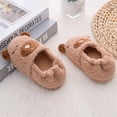 thumbnail image 4 of Toddler Boys Slippers Cartoon Cute Animals Plush Warm Home Shoes, 4 of 7