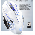 thumbnail image 3 of Wireless charging gaming mouse silent light emitting mechanical mouse White, 3 of 6