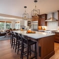 thumbnail image 4 of Zevni 8-Light Brass Gold Island Chandelier, Black Hanging Pendant Light, Modern Farmhouse Hanging Light for Dining Room, 4 of 6