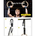 thumbnail image 3 of Anillos de gimnasia PACEARTH de madera con soporte olímpico de 680 kg, 3 of 8