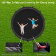 thumbnail image 4 of XMIKA 15FT 16FT Trampolines for 8-9 Kids Adults, 1500LBS Trampoline with Enclosure Net, Basketball Hoop, Ladder, Lights and Sprinklers, Outdoor Round Recreational Trampolines, Easy to Install, 4 of 10