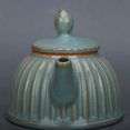 thumbnail image 6 of Ruyao Porcelain Blue Glaze Gualing Teapot 6" Collection Chinese, 6 of 9