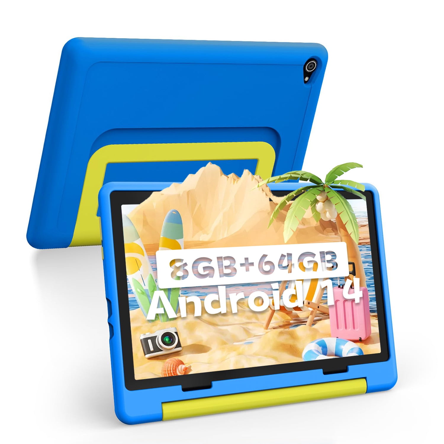 Plimpton Kids 10 Tablet, Android 13, 2GB RAM 32GB Storage, WiFi 6