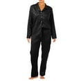 thumbnail image 1 of Ensemble de Pyjama Long en Soie Glacée pour Femmes, 1 of 3