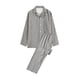 thumbnail image 1 of Pijamas de manga larga para hombre, ropa de casa informal, pantalones y cuello vuelto, 1 of 2
