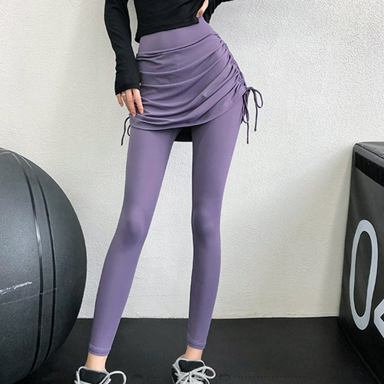 Yoga tights sales with skirt