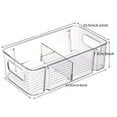 thumbnail image 3 of 1pc Plastic Pantry Organization And Storage Bins With Removable Dividers, Pantry Organization And Storage Bins For Kitchen Fridge Countertop Cabinet, Home Kitchen Supplies, 3 of 4