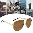 thumbnail image 5 of Gafas de sol de moda con montura grande anti-ultravioleta, gafas de sol retro de sapo, hechas de metal y resina, 5 of 5