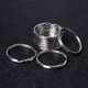 thumbnail image 4 of Llaveros, Anillo de Llavero Dividido Plano Redondo de Acero Inoxidable 304 para Organización de Llaves de Coche Accesorio de Bricolaje - A Granel 50 Piezas, 4 of 5