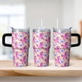 thumbnail image 2 of 20OZ Unicorn Lover Tumbler with Handle Double Wall Stainless Steel Tumbler Thoughtful Gifts for Women Suitable for Birthday Christmas and Book Signings, 2 of 6