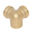thumbnail image 1 of 2-16 piezas DN15 de latón de 3 vías para tubería de agua, adaptador de grifo 2 piezas perfecl Conector en T de latón, 1 of 6