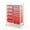 White, Mixed Pink, variant on Gymax 15 Drawer Rolling Storage Cart Opaque Multicolor Drawers Home Organizer Mixed Black