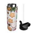 thumbnail image 2 of Bingfone Christmas Gingerbread Cookies Print 18oz Sports Insulated Kettle With Straw, Leakproof & BPA Free, Drinking Sports Water Bottle for Fitness, Gym & Outdoor, 2 of 8