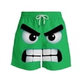 thumbnail image 3 of Pantalones Cortos de Cintura Elástica Divertidos Impresos Casuales de Baño con Bolsillos de Verano Seco Rápido, Pantalones Cortos Casuales de los Hombres, 3 of 5