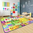 thumbnail image 6 of Dwelke Kids Rugs Animals Educational Carpet Play Rug for Playroom Mat Alphabet Area Rug, Cute Cartoon Daycare Supplies, Kids Gift for Playroom,Bedroom and Nursery 4'x6', 6 of 7