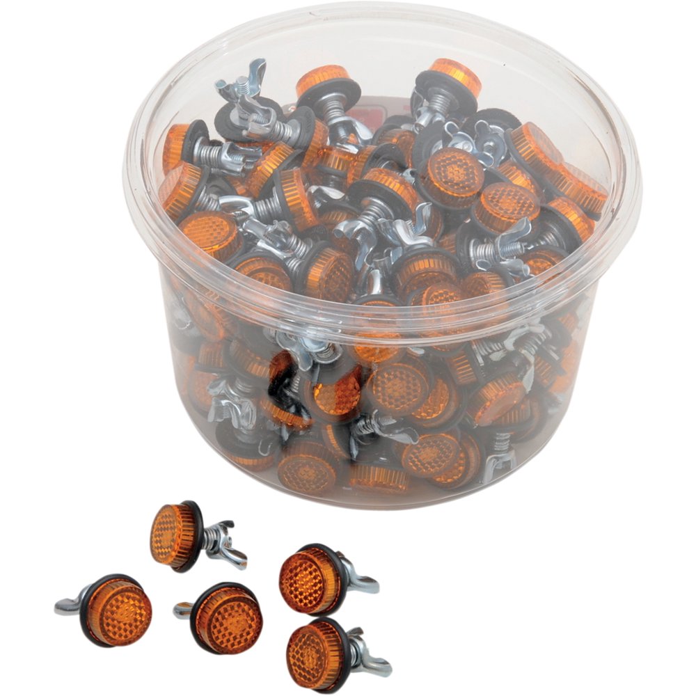 Chris Products License Plate Reflectors Amber CH150A