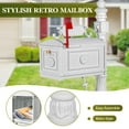 thumbnail image 4 of BETISEF Cast Aluminum Mailbox Barcelona Decorative Post Mail Box Combination Stratford Heavy Duty, 4 of 8