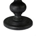 thumbnail image 4 of Maven Lane Zola Traditional Large Round Circle Wooden Pedestal Dining Table for Modern Kitchen, Bistro, or Card Table in Antiqued Black Finish, 4 of 6