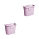 thumbnail image 1 of Yuarrent Gabinetes nórdicos: montados en la pared para un almacenamiento y organización eficientes de la cocina Contenedores de almacenamiento rosa 2Conjunto, 1 of 6
