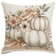 thumbnail image 1 of Decorative Linen Pillow For Sofa Living Room Bedroom Fall Pumpkin Pattern Cushion Cover Home Throw Pillow, 1 of 5