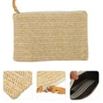 thumbnail image 6 of NUOLUX 1pc Straw Zipper Clutch Bag Wristlet Handbag Summer Beach Purse for Women, 6 of 6