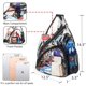 thumbnail image 3 of Mochila tipo bandolera de PVC transparente aprobada para estadios con correa ajustable, 3 of 8