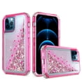 thumbnail image 1 of Kaleidio Case For iPhone 13 Pro (6.1") [Kleer Hybrid] 3-Piece Impact [Drop Protection] Shockproof See-Thru Cover [Pink/Pink Liquid Glitter], 1 of 4